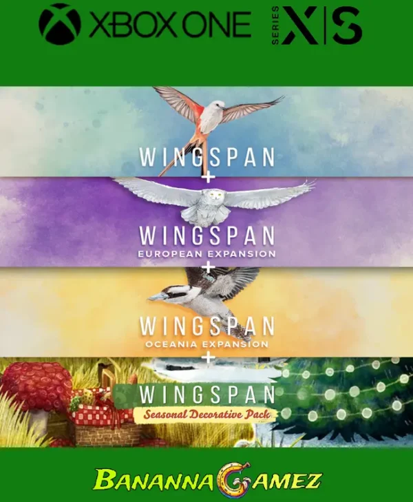 408778-1.webp Wingspan + European Expansion + Oceania Expansion + Seasonal Decorative Pack XBOX One y Xbox Series X|S