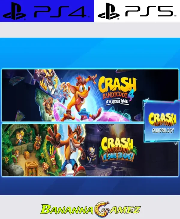 Crash Bandicoot Quadrilogy Bundle PS4 Y PS5