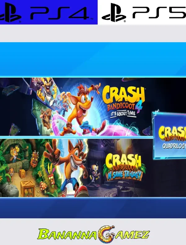 Crash Bandicoot Quadrilogy Bundle PS4 Y PS5