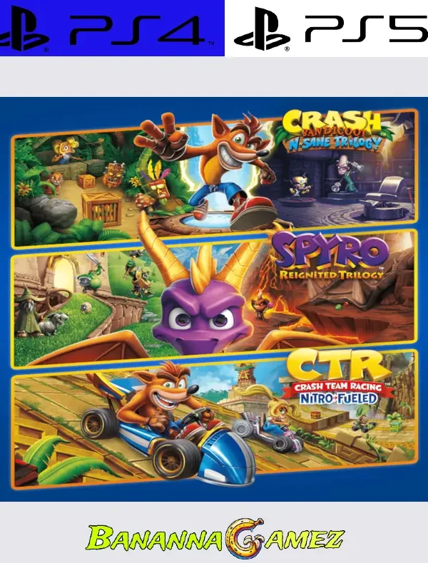 Crash + Spyro Triple Play Bundle PS4 | PS5