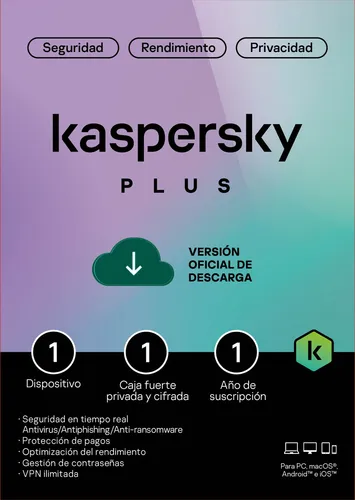 kaspersky plus Kaspersky Plus (Total Security) 1 PC 1 Año